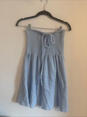 Hill House Home Roxie Nap Dress XS Terry Cloth Sky Blue Mini Dress